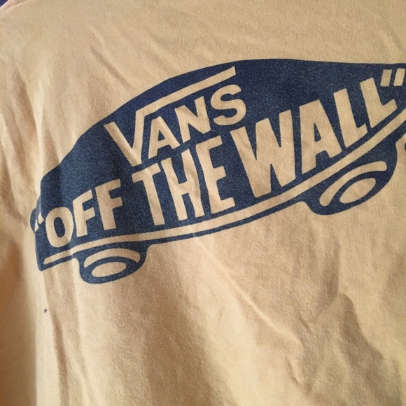 Yellow Vans Oversized Tee Shirt with pocket - Picture 3 of 5